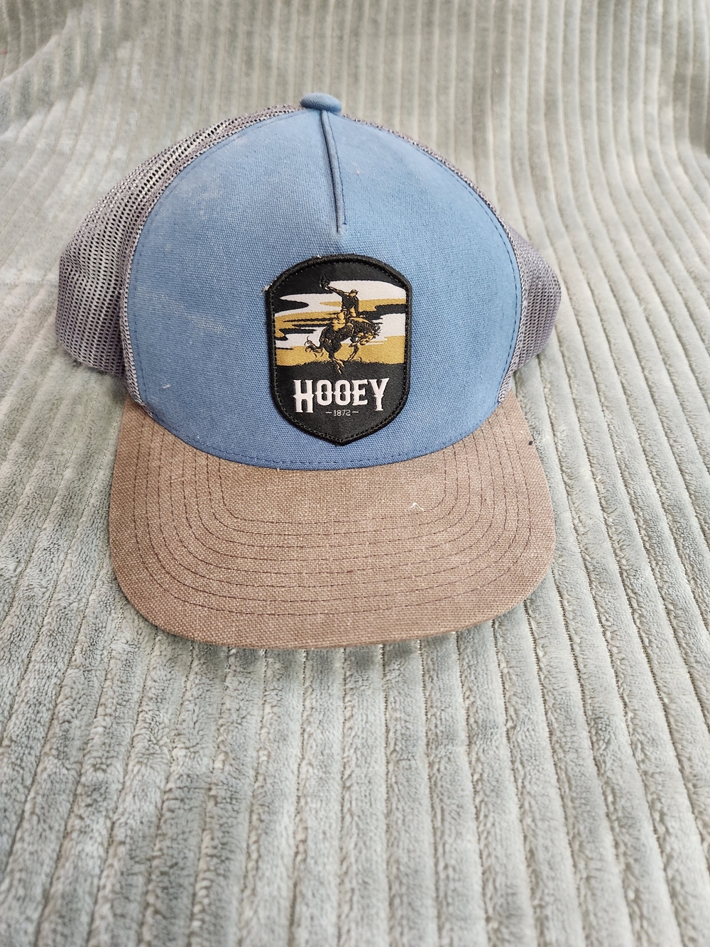 HOOEY CHEYENNE BLUE CHARCOAL Snapback Trucker Hat